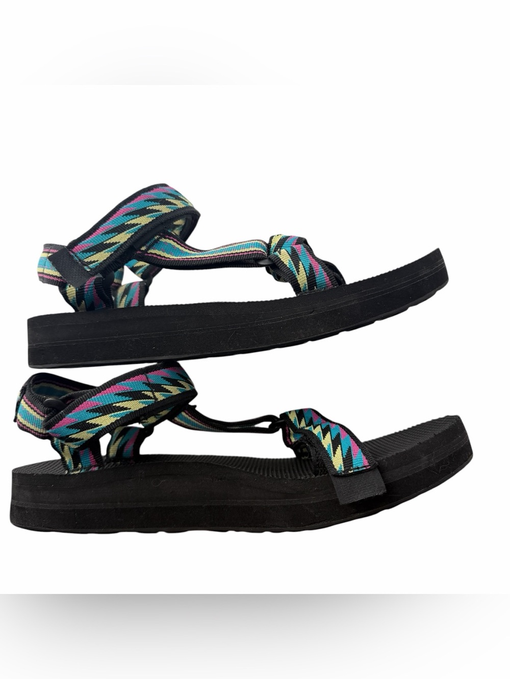 Teva Bolt Retro Women's Midform Universal Gorpcore Boho Festival Sandals Size 7 - Picture 5 of 7